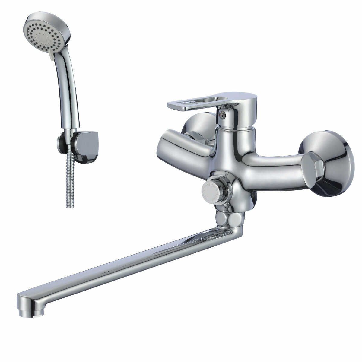 Смеситель для ванны с длинным изливом ROSSINKA Silvermix RS43-32