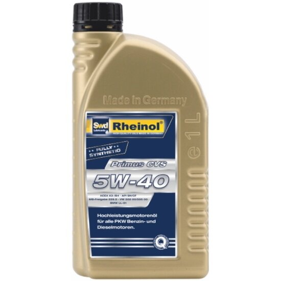 Моторное масло SWD RHEINOL Primus CVS 5W-40 синтетическое 1 л «Сделано в Германии»