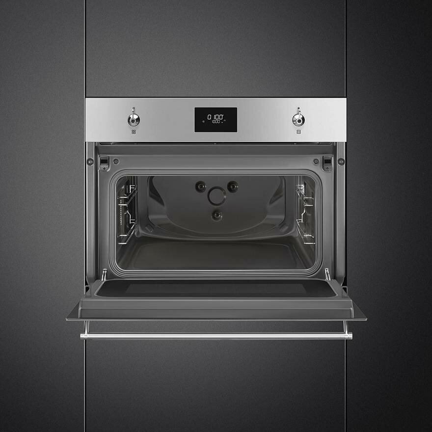 Встраиваемая микроволновая печь Smeg SO4301M0X - фотография № 6