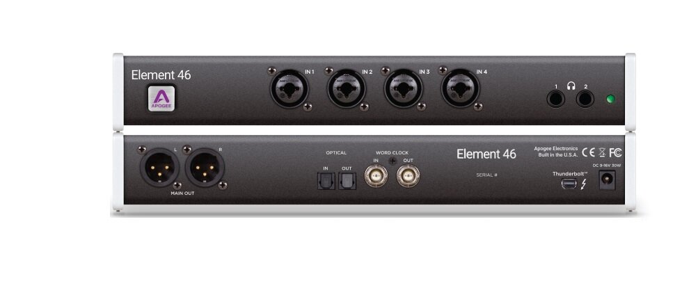 Apogee Element 46 интерфейс Thunderbolt мобильный 26-канальный, 192 кГц