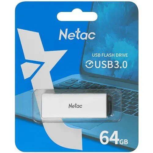 Netac USB Drive 64GB U185 USB3.0 with LED indicator NT03U185N-064G-30WH