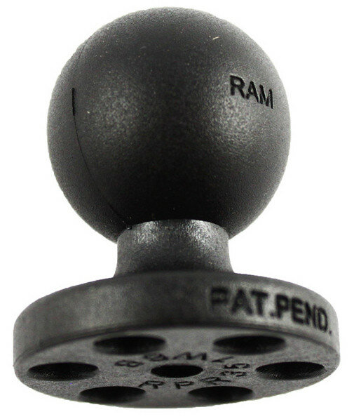RAP-B-397BNHU шар RAM Pin-Lock 25 мм (1") с круглым основанием 32 мм и сквозным отверстием для крепления