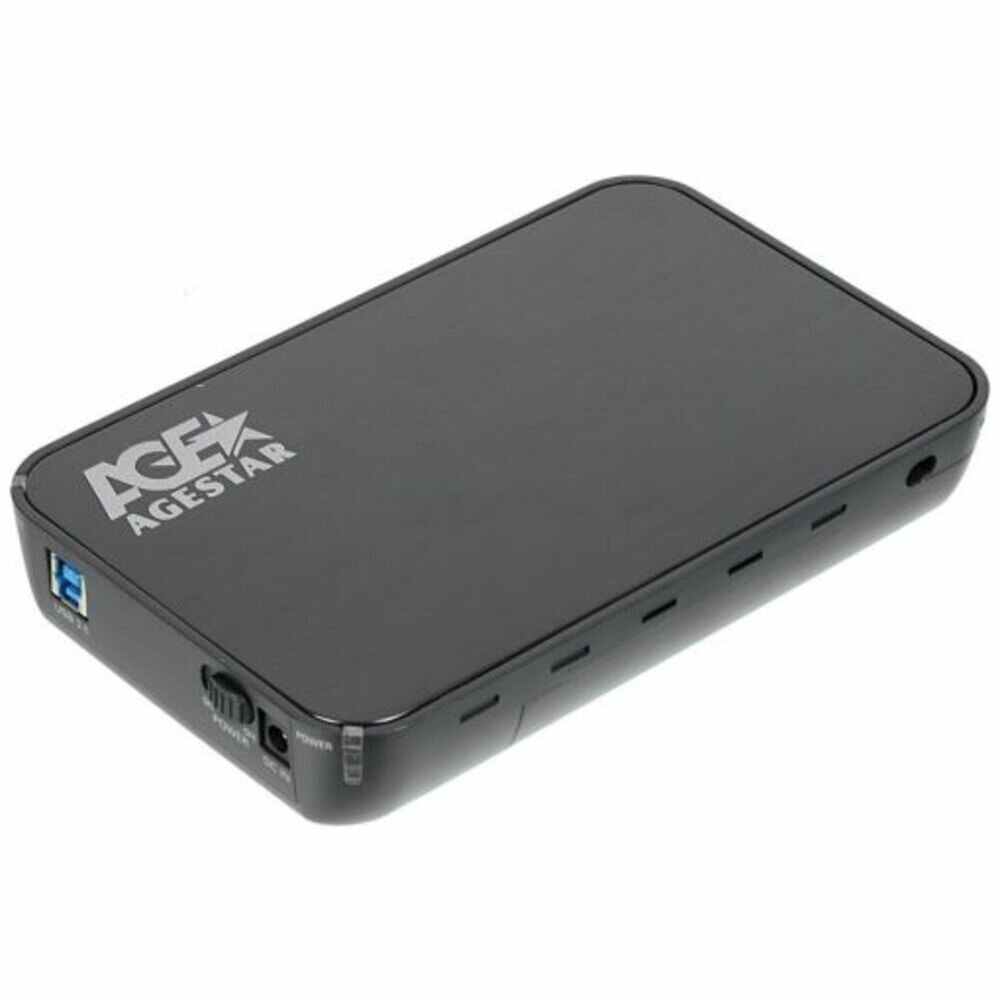 Корпус для HDD 3.5" SATA-USB3.0 AgeStar 3UB3A8-6G Black