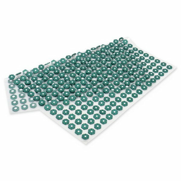 Ипликатор-коврик, основа ПВХ, 360 модулей, 56 x 62 см, цвет прозрачный/зелёный - фотография № 4