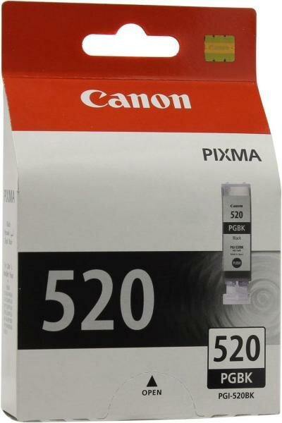 Картридж Canon PGI-520BK PGI-520BK PGI-520BK PGI-520BK PGI-520BK PGI-520BK для для PIXMA iP3600 iP4600 MP540 MP620 MP630 MP980 344стр Черный