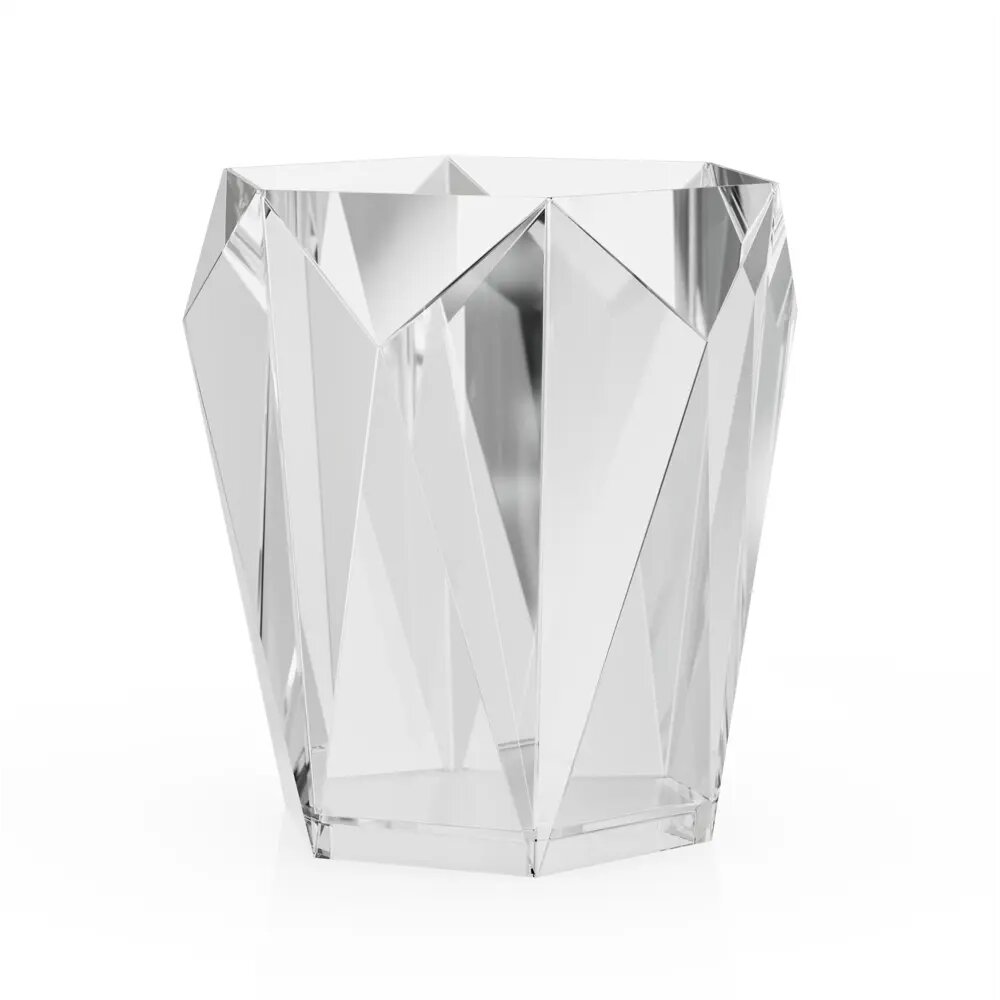 фото Стакан для зубных щёток Lemer Stellar STR02-TR, акрил, прозрачный