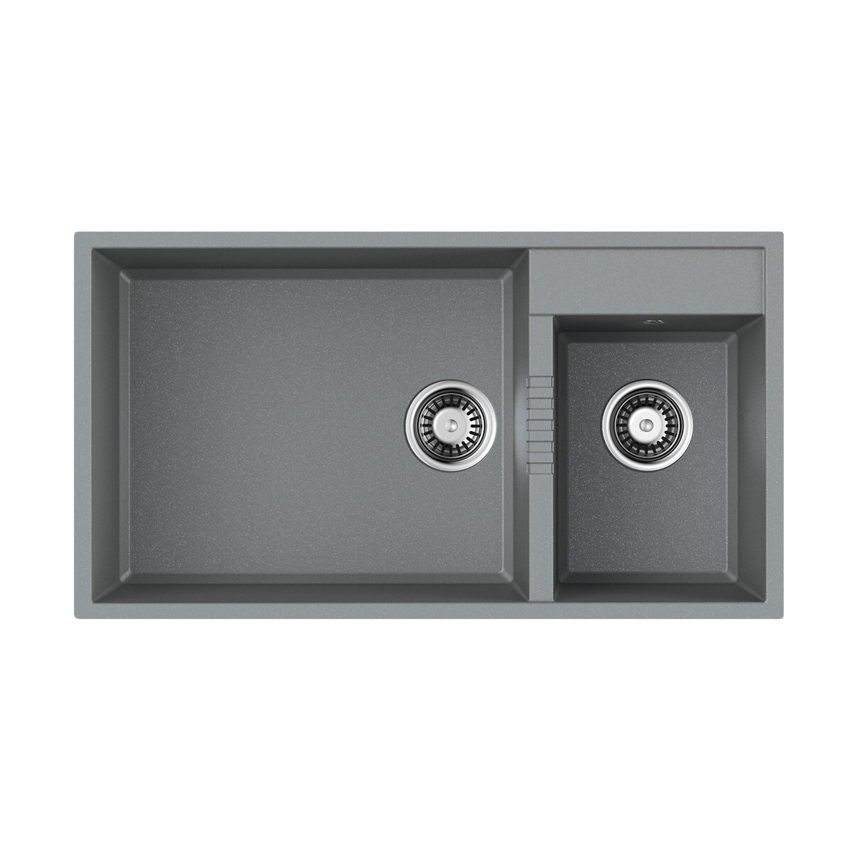 Мойка кухонная прямоугольная Omoikiri Tedori 85-2-U-GR Leningrad grey (4993542)