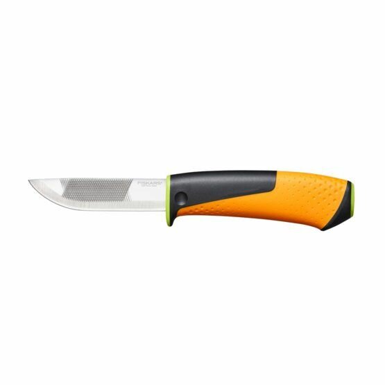 Нож для тяжелых работ с точилкой Fiskars - фото №1