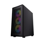 Корпус Powercase Attica X4B, E-ATX, без БП, чёрный (CAEB-L4) - изображение