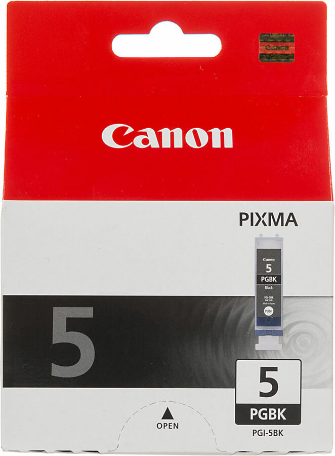 Картридж струйный Canon PGI-5BK 0628B001 black for Pixma MP800/MP500/iP5200 (плохая упаковка)