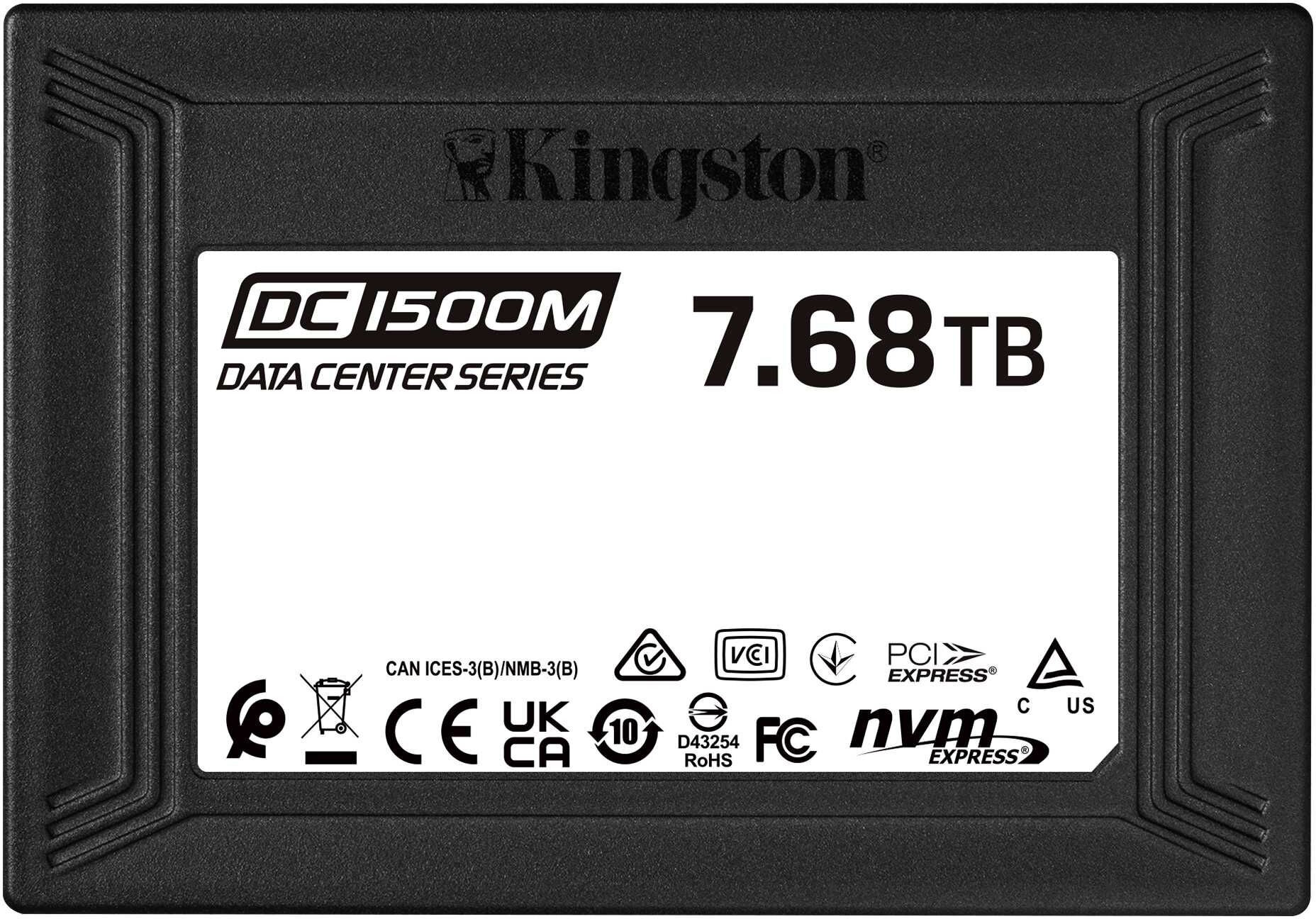 KINGSTON Накопитель SSD Kingston PCI-E 3.0 x4 7.68Tb SEDC1500M/7680G DC1500M 2.5" 1.6 DWPD SEDC1500M/7680G
