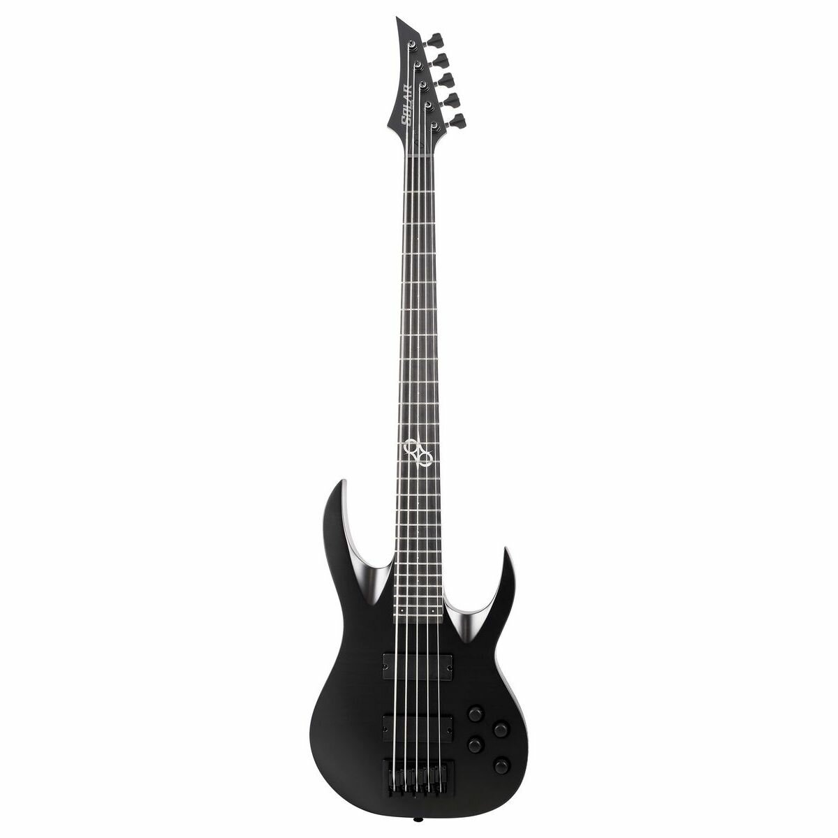 Solar Guitars AB2.5C 5-струнная бас-гитара HH активная электроника цвет черный матовый