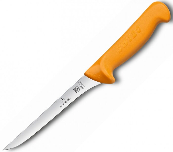 Victorinox Kitchen 5.8409.16 Нож для обвалки мяса victorinox swibo, лезвие изогнутое с заостренным кончиком 16 см, жёлтый