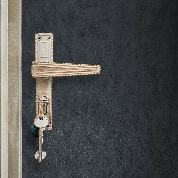 Комплект для обивки дверей 11 × 2 м: иск.кожа ватин 5 мм гвозди струна серый «Ватин»