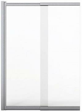 душевая штора на ванну Azario Шторка для ванны Azario MERRIT 1000х1400 Easy Clean раздвижная прозрачное стекло 5 мм профиль серебро (AZ-NF6122 1000)