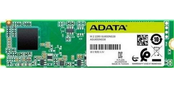Твердотельный накопитель SSD M.2 240 Gb A-Data Ultimate SU650 Read 550Mb/s Write 500Mb/s 3D NAND TLC (ASU650NS38-240GT-C)