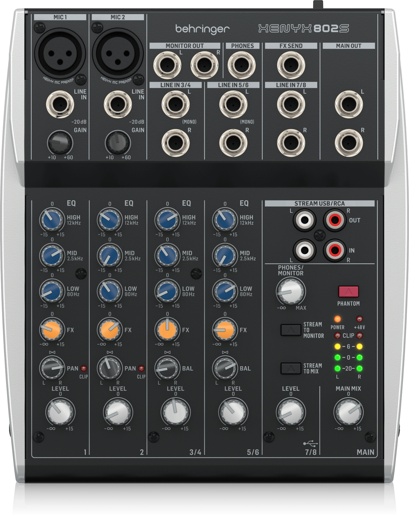 Аналоговый микшер Behringer XENYX 802S