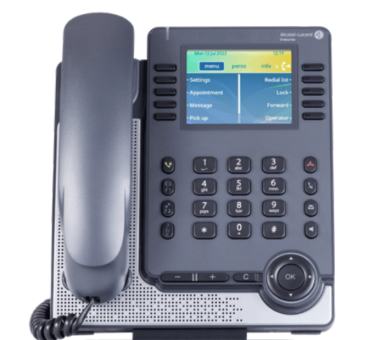 Телефон Alcatel-Lucent Ent ALE-30h Single Port Hybrid Digital-IP Essential DeskPhone, Dual Stack NOE-SIP, 3.5 inch 320x240,HD Audio,1USB-A, 1 USB-C