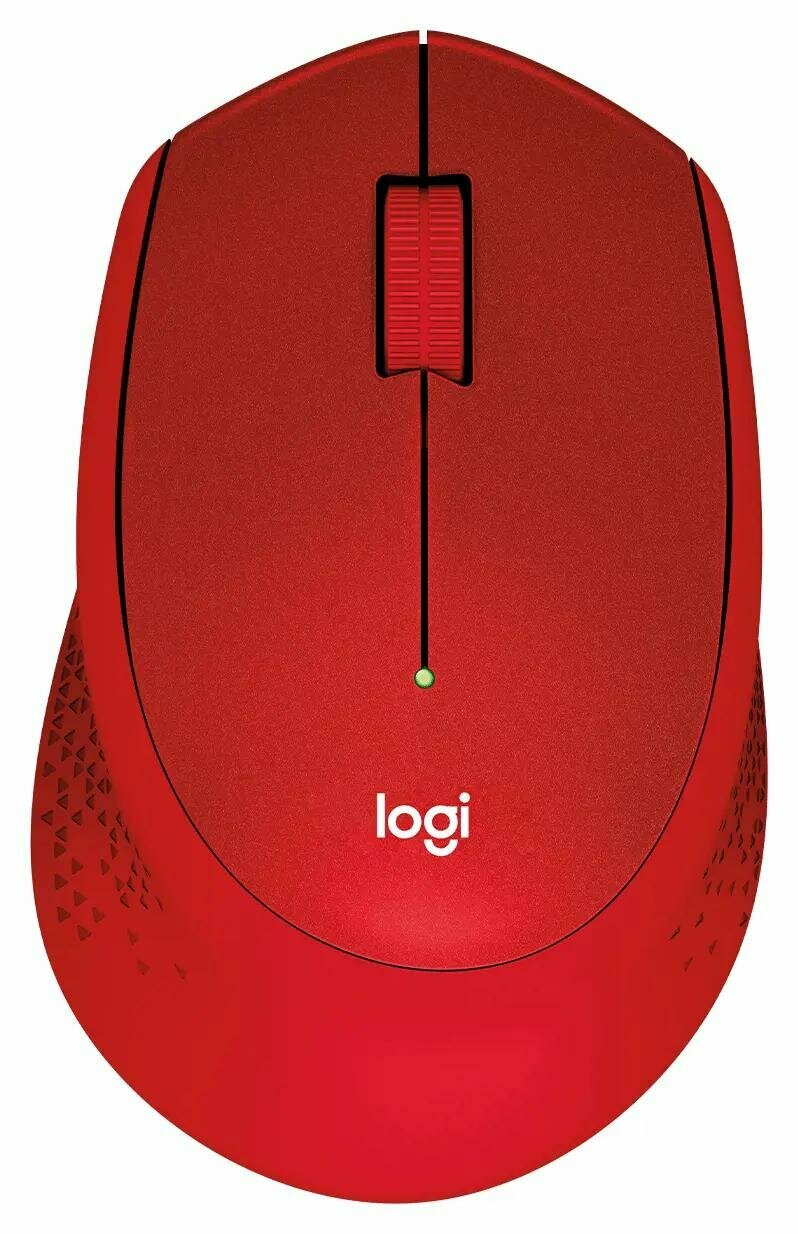 Беспроводная мышь Logitech M330 Silent Plus красная