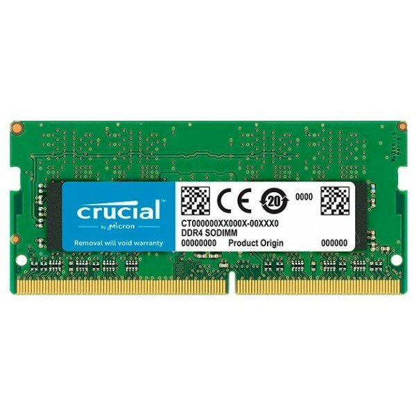 Модуль памяти Crucial DRAM 8GB DDR4 3200 MT/s (PC4-25600) CL22 SR x8 Unbuffered SODIMM 260pin, EAN: 649528790095.(RCISCT8G4SFS832A)(CT8G4SFS832A)