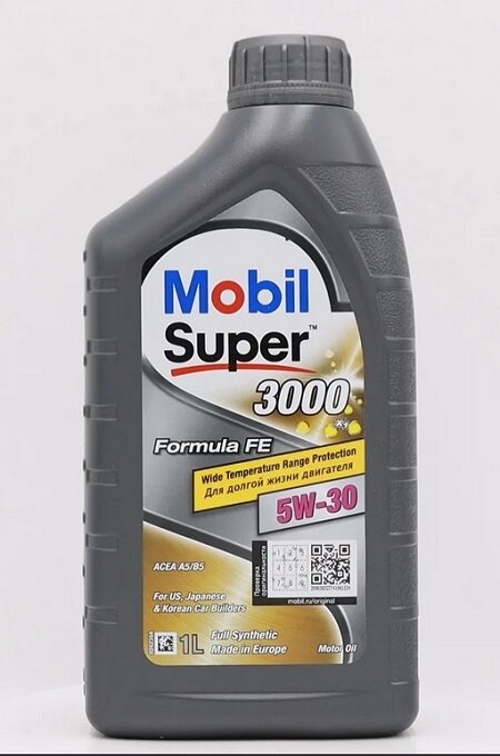 Масло моторное MOBIL SUPER 3000 X1 FORMULA FE 5W30 1л MOBIL 151522