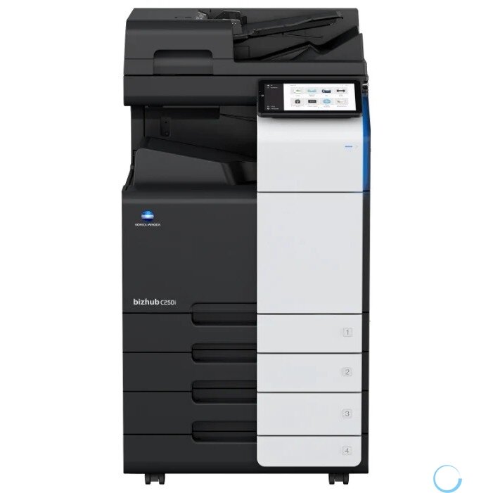 Konica Minolta МФУ bizhub C250i (А3, цветное, 25 ppm, SRА3, 8GB, SSD 256GB, Duplex, USB 2.0, Gigabit Ethernet, лотки 2х500л