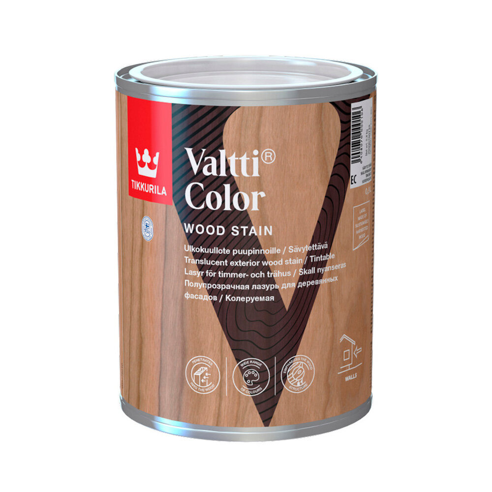 Антисептик Tikkurila Valtti Color Classic декоративный для дерева бесцветный 0,9 л