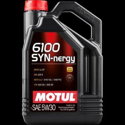 MOTUL 107971 MOTUL 5W30 (4L) 6100 SYN-NERGY масо моторное \ACEA A3/B4 API SL BMW L