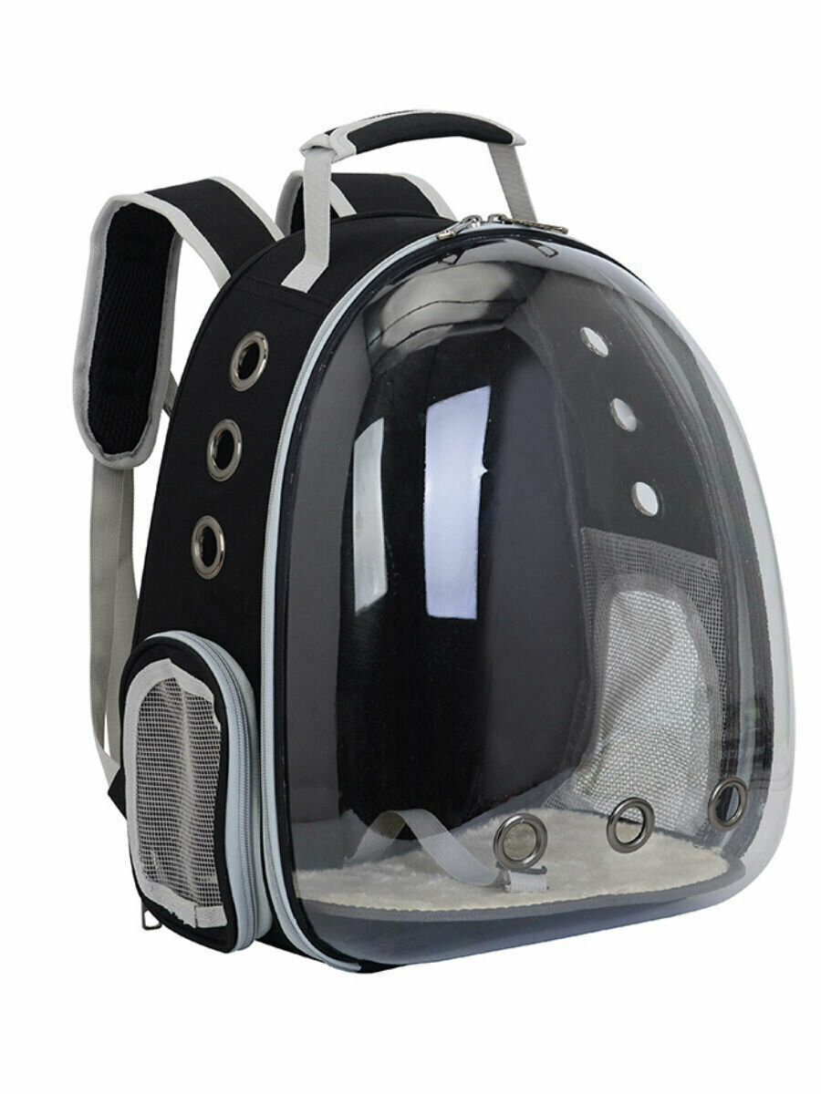 Рюкзак переноска для животных с окном для обзора 310*420*280 мм, черный
