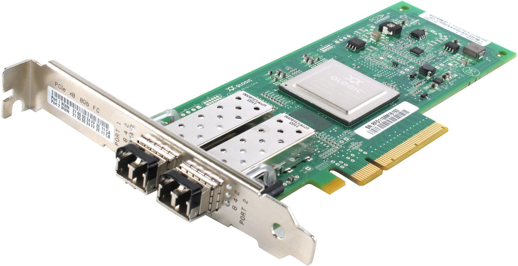 Qlogic Сетевой адаптер Qlogic QLE2562-CK PCIe 2.0, x8, Dual / 2-ports, 8GFC, SR-Optic, Low Profile