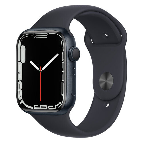 Смарт-часы Apple Watch Series 7 A2474, 45мм, темная ночь / черный [mkn53ll/a]