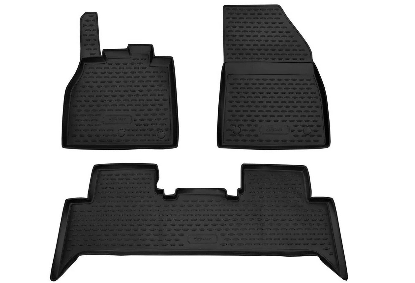 фото Коврики 3D в салон подходят для NISSAN Rogue 2021-, 3шт. (ПУ, повышенная износостойкость) / Ниссан