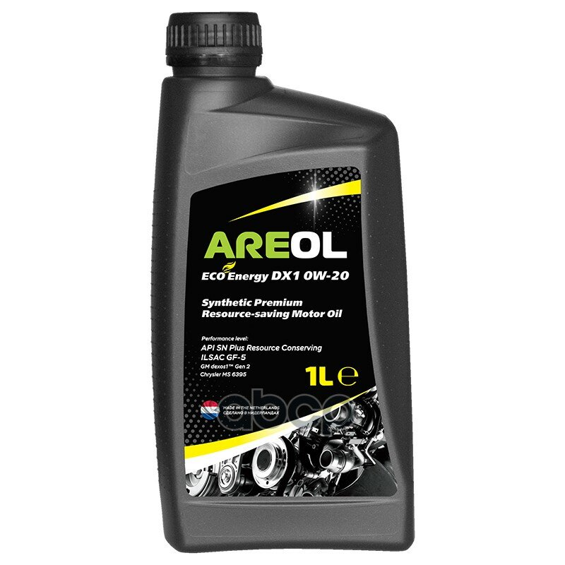 AREOL Areol Eco Energy Dx1 0W20 (1L)_Масло Моторное! Синтapi Sp Rc, Ilsac Gf-6A, Gm Dexos 1 Gen 2