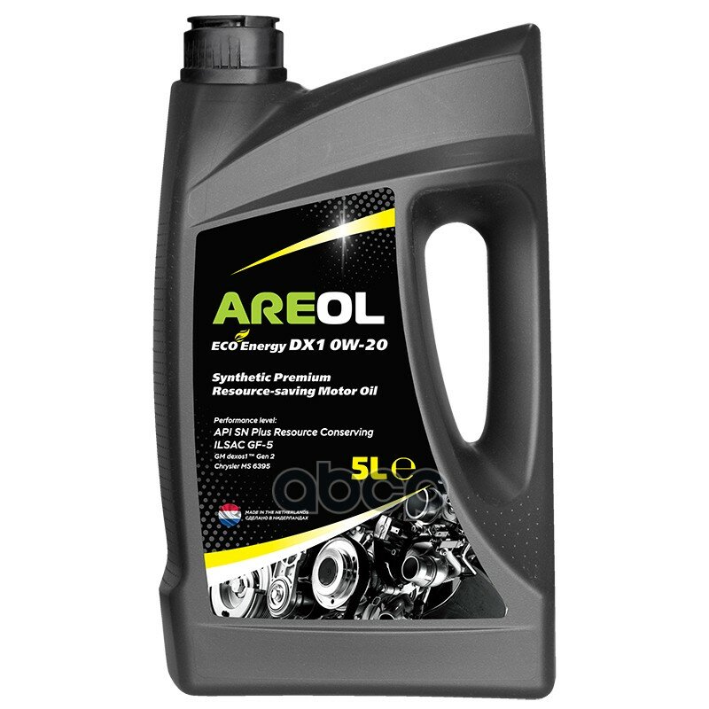 Синтетическое моторное масло Areol Eco Energy DX1 0W-20