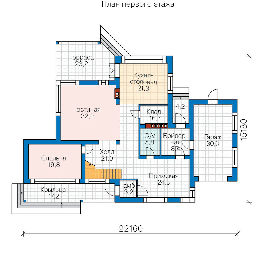 40-94BX-Catalog-Plans - Проект жилого дома - фотография № 2