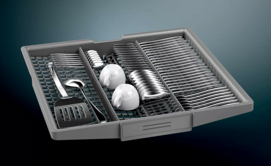 Встраиваемая посудомоечная машина Siemens/ загрузка на 13 комплектов посуды, электронное управление, 5 программ, 59.8x55x81.5 см, черный цвет, сушка: - фотография № 8
