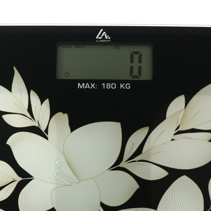 Весы напольные Luazon LVE-016 "Цветы", электронные, до 180 кг, 2хAAА (не в комплекте) - фотография № 5