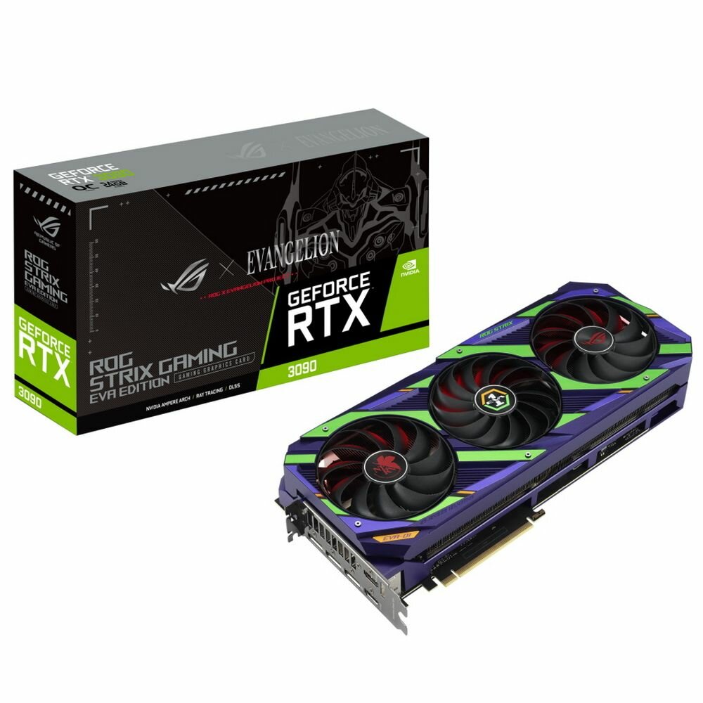 Видеокарта ASUS ROG-STRIX-RTX3090-O24G-EVA RTX3090,HDMI*2,DP*3,24G,D6