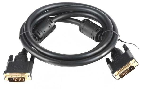 Кабель DVI 1.8м VCOM Telecom VDV6300-1.8M круглый черный