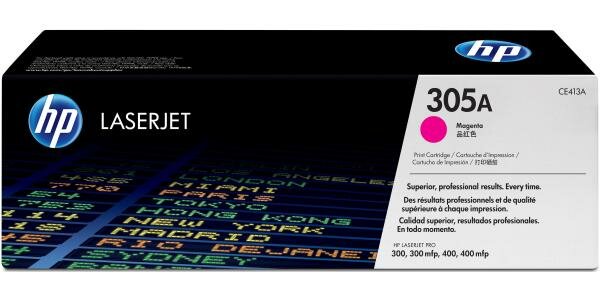 Тонер-картридж HP CE413A № 305A пурпурный для CLJ M451 (2 600 стр)
