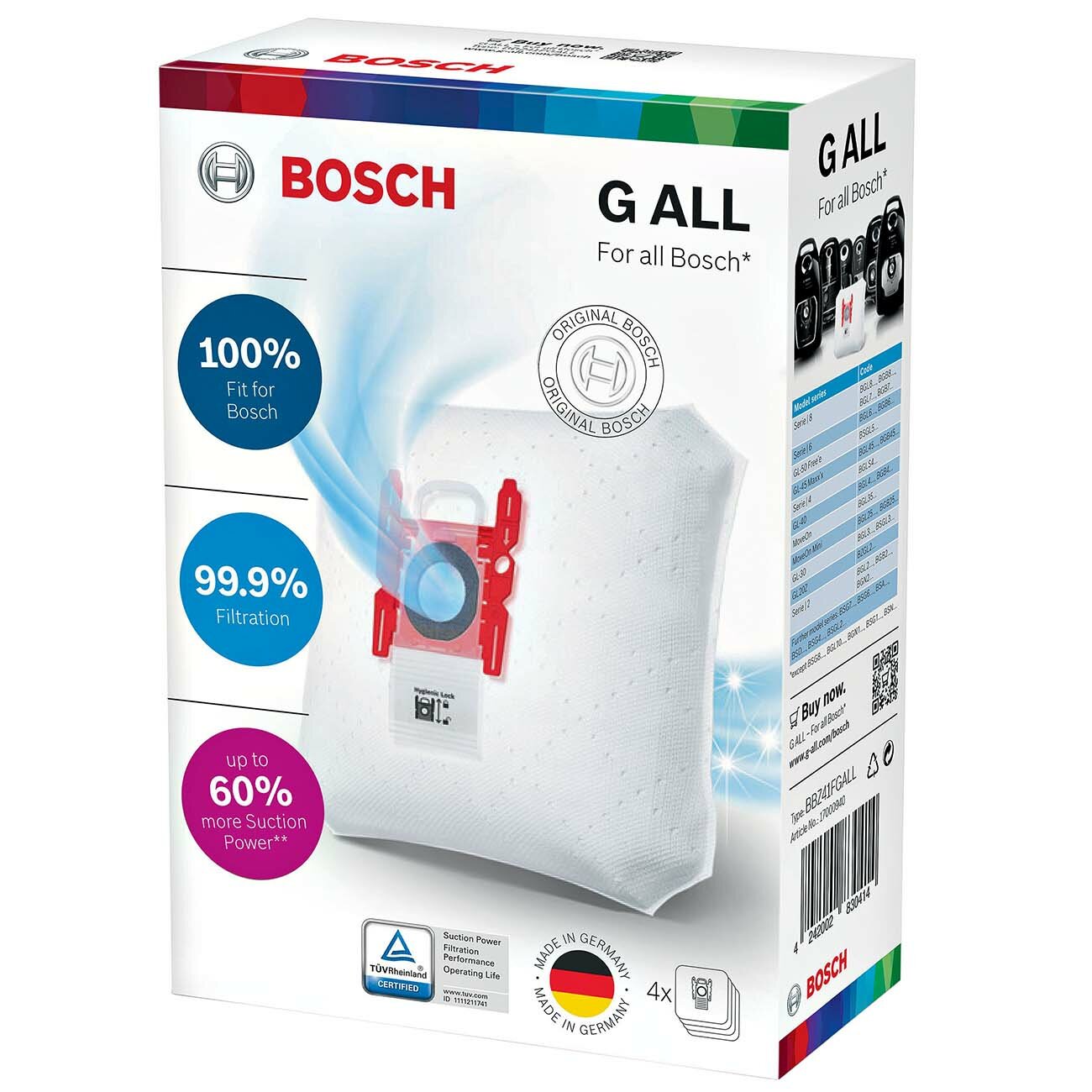 Мешок для пыли Bosch PowerProtect BBZ41FGALL