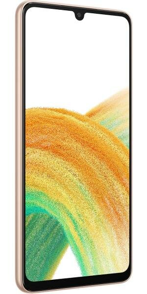 Смартфон Samsung SM-A336E Galaxy A33 5G 128Gb 8Gb оранжевый моноблок 3G 4G 2Sim 6.4 1080x2400 Android 12 48Mpix 802.11 a/b/g/n/ac NFC GPS GSM900/1800