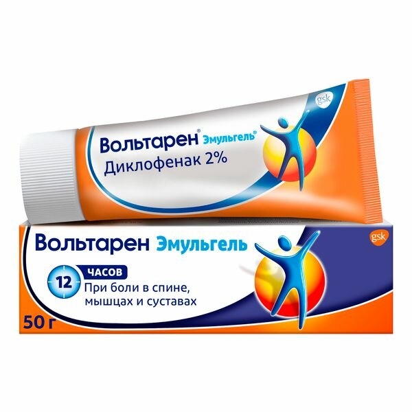 Вольтарен эмульгель 2% 50г Novartis Consumer Health S.A. - фото №1