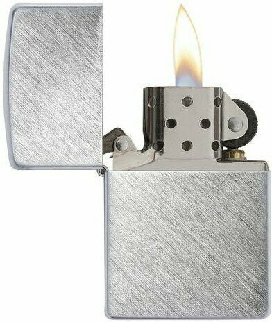 Зажигалка ZIPPO с покрытием Herringbone Sweep, латунь/сталь, серебристая, матовая, 38x13x57 мм - фотография № 3