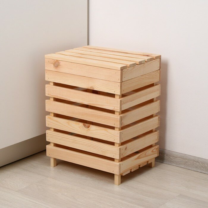 Ящик 30 х 40 х 50 см с крышкой, для хранения овощей и фруктов 5302081 - фотография № 8