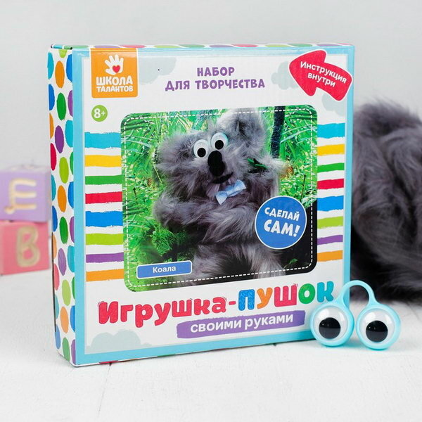 Набор для создания игрушки "Коала" из меховых палочек