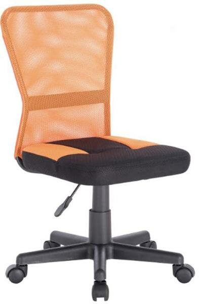 BRABIX Кресло BRABIX Smart MG-313, без подлокотников, комбинированное, черное/оранжевое