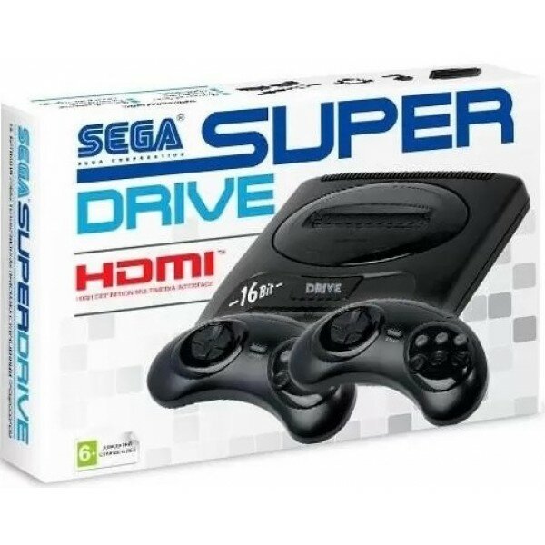 Игровая приставка 16 bit Super Drive 2 Classic HDMI White Box (Черная)