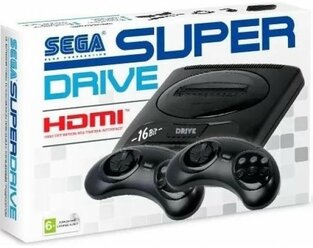 Игровая приставка 16 bit Super Drive 2 Classic HDMI White Box (Черная)
