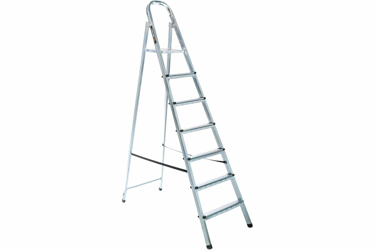 фото Алюминиевая стремянка Вихрь СА 1х7 73/5/1/5 Вихрь